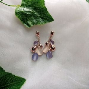 Aestatic Korean Earring (Lavender Colour Stone)💟✨