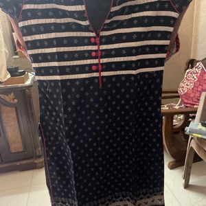 Black Red Kurti