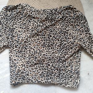 SHEIN Cheetah Print Crop top