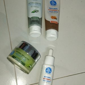 Combo Of 3-Night Gel, Face wash And Serum