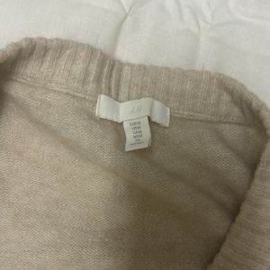 H&M Beige Vest V neck