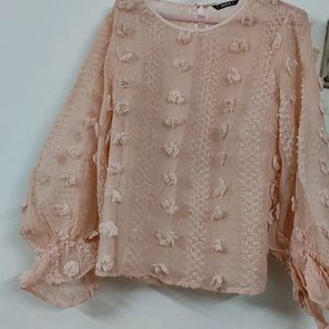 Pink Netted Top