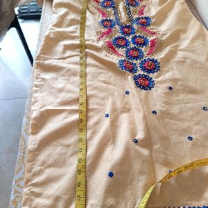 Kurti With Afghani Salwar And Dupatta