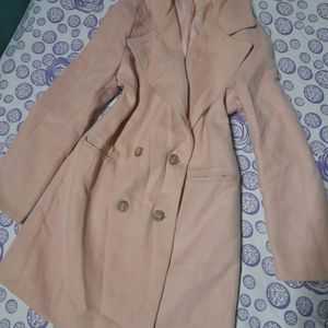 Korean Light Pink Overcoat