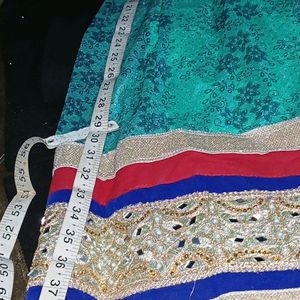 FULL NET stitched LENGHA CHOLI