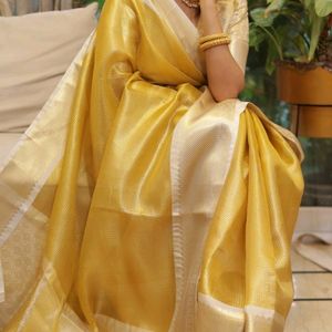 Tissue Silk Saree For Festival