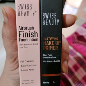 Swiss Beauty Foundation And Primer Combo Of 2