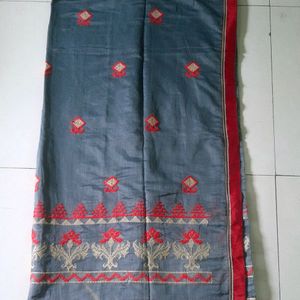 Price Drop Cotton Embroidery Saree