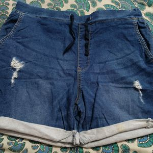 Denim Rugged Shorts