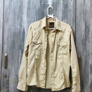 Beige Oversized Shirt