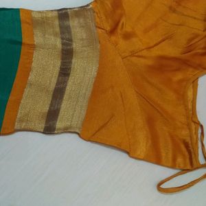 Saree With Stitched Blouse