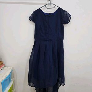 Deep Blue Full Length Dress