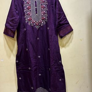 Berrylicious Purple Kurta Set Size XL