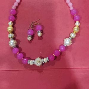 Combo Of Two Necklace With Earrings