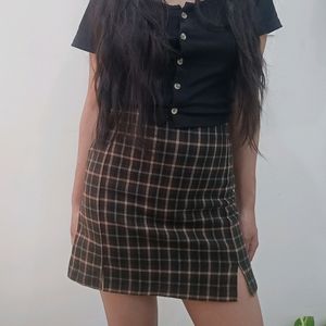 Brandy Melville Checkered Skirt