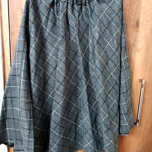 Woolen Skirt And rayon Tshirt Set