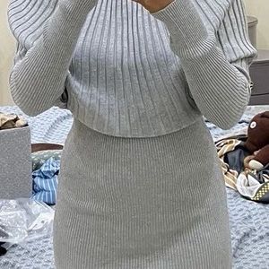 A Very Chic Woollen Bodycon Dress