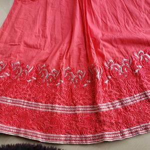 Rose Pink Anarkali Suit