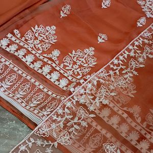 New Stitched Pakistani Suit (Organza Fabric)