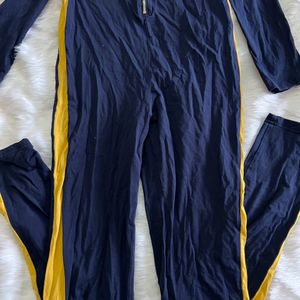 Blue Hoodie Jumpsuit