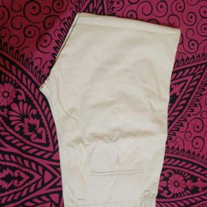 Cream Color Cotton Pant