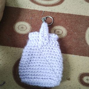 Crochet Mini Backpack Keychain