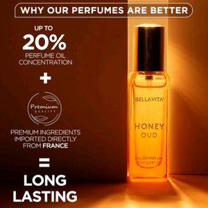 Honey Oud EDP By Bellavita Luxury Unisex Perfumes