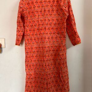 Cotton Coral kurta