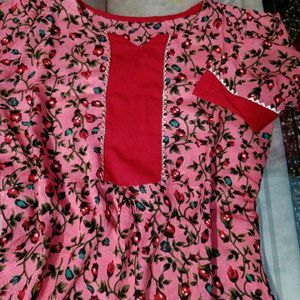 Floral Print Kurta