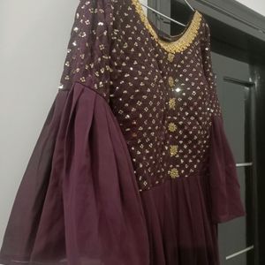 Pretty Long Dress With Dupatta