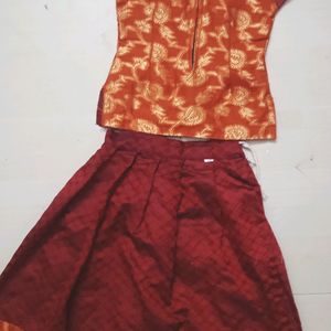 Pattupavada& Blouse