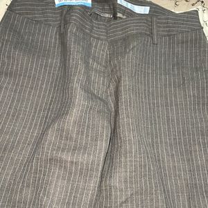 y2k grey pinstriped trousers