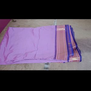 Pure Silk Lavendar Shade Saree