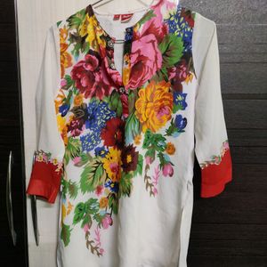 Short Floral kurti