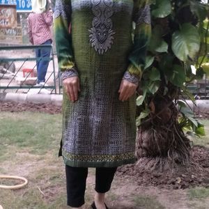 Printed Kurta For Light Winter