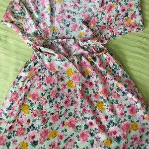 Puff Sleeve Floral Dress