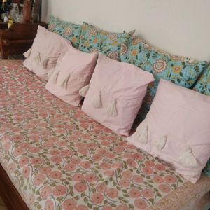 Organic Handblock Bedsheet Set