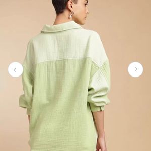 Green New H & M Shirt Women