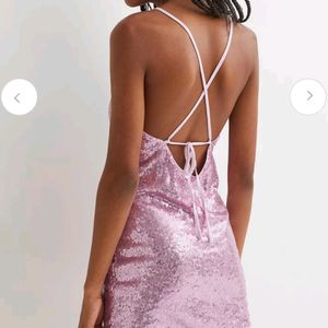 H&M Hm  Bodycon Party Barbie Pink Birthday Dress