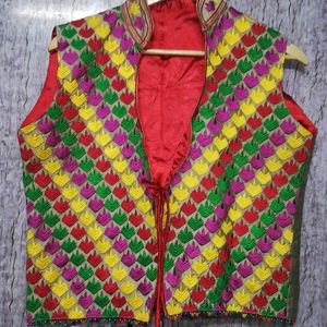 Ethnic Multi Colour Coat Women Clothing