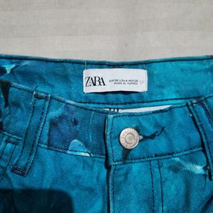 Zara Printed Straight Pant