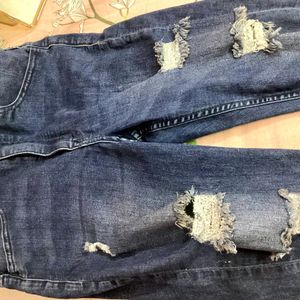 H&M denim ripped jeans