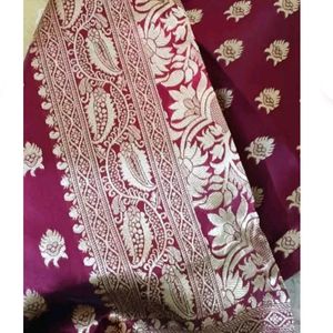 New Maroon Kajiwaram Soft Silk Saree