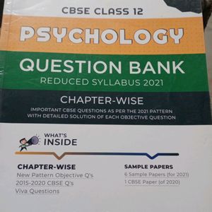 Psychology Class 12 Book