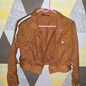 Cropped New Brown Jacket