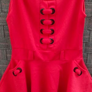 A Beautiful Red Coloured Peplum Top