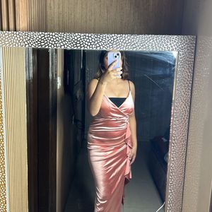 Long Satin Party Dress