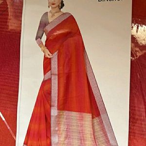 Combo New Saree With Blouse Pis