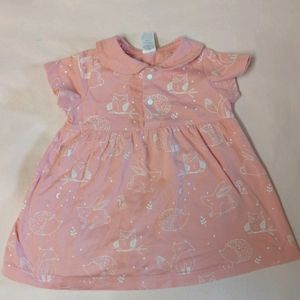 100% Cotton Frock For Baby Girl