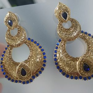 blue earrings